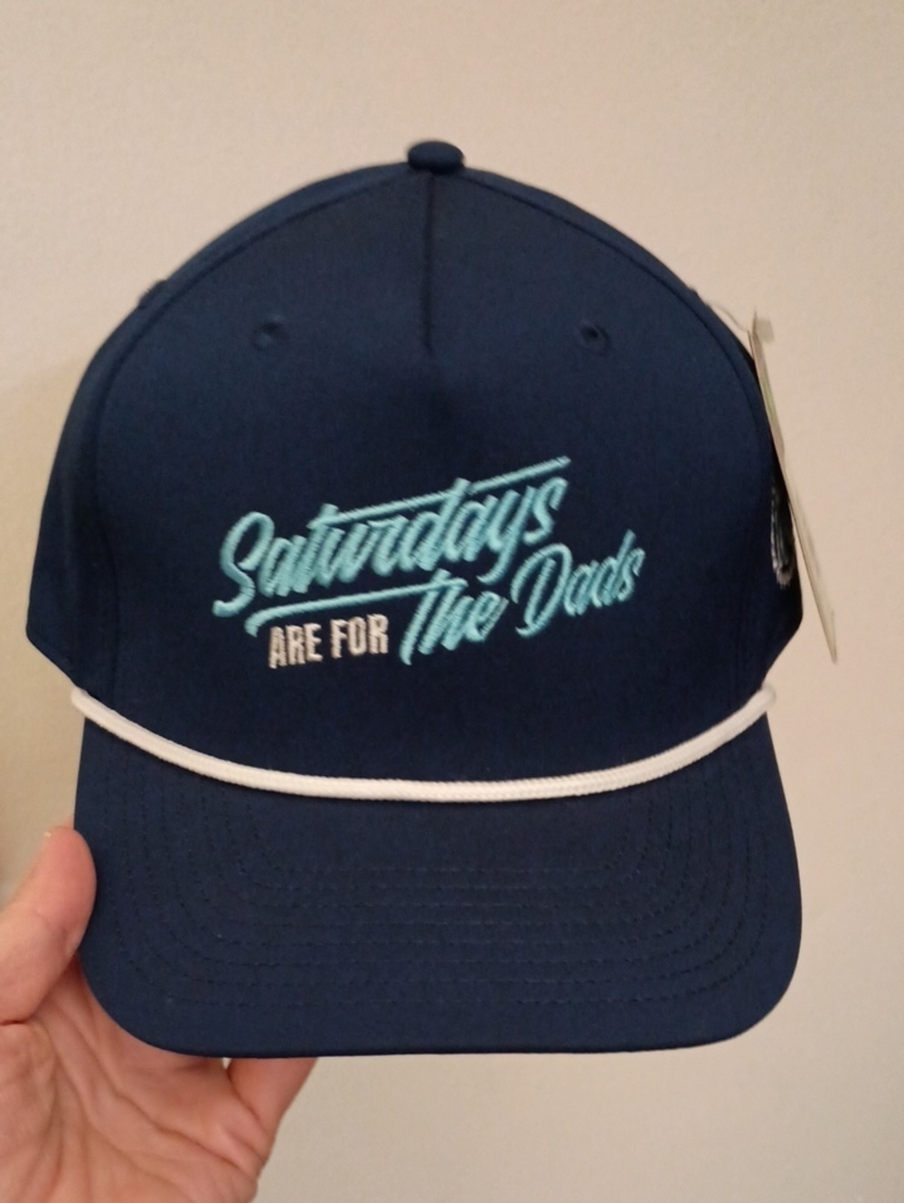 Saturdays Are For The Dads Navy Men's Trucker Barstool Cap